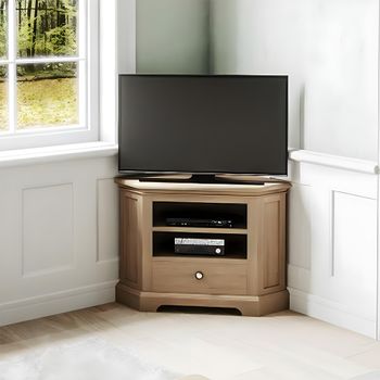 Cromwell Oak Corner 1 Drawer TV Unit
