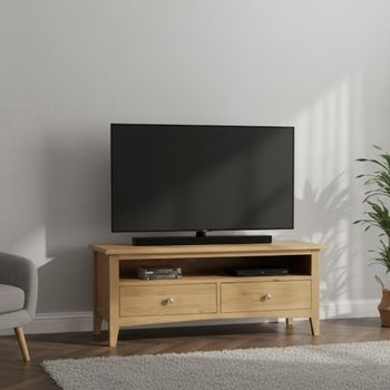Kilkenny Oak 2 Drawer Large TV Unit