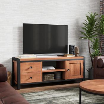 Rayne Acacia 125cm 1 Door 2 Drawer TV Unit