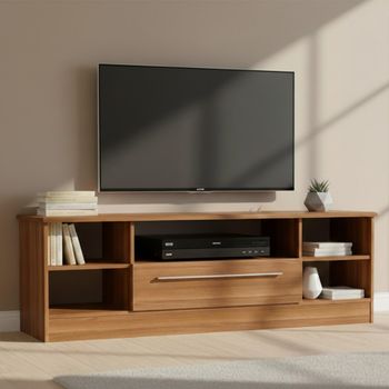 Sherwood Walnut 145cm 1 Drawer Wide TV Unit