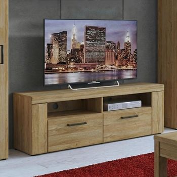 Cortina Oak 127cm 2 Drawer TV Unit