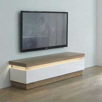Lyon Oak 146cm 2 Drawer TV Unit
