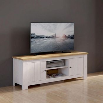 Celesto White 154cm 2 Door TV Unit