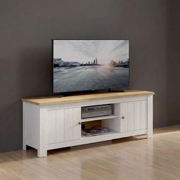 Celesto White 189cm 2 Door Large TV Unit