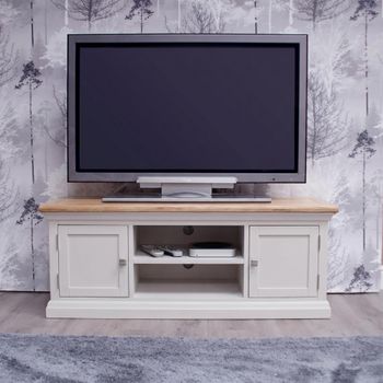 Cotswold Oak and Painted 2 Door TV Unit