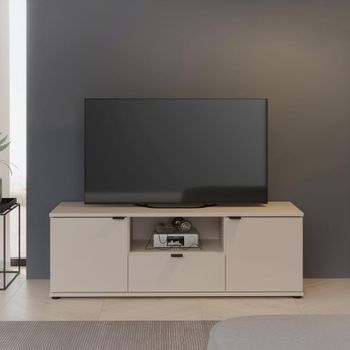 Ganymede Sand 129.8cm 2 Door 1 Drawer TV Unit