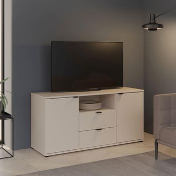 Ganymede Sand 129.8cm 2 Door 2 Drawer TV Unit