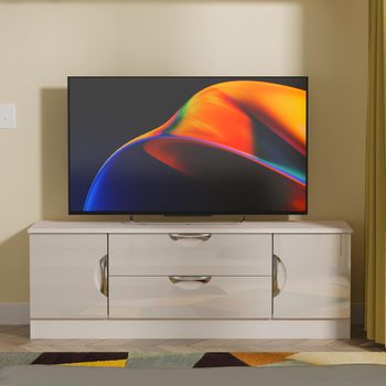 Camden Cashmere 145cm 2 Door 2 Drawer TV Unit