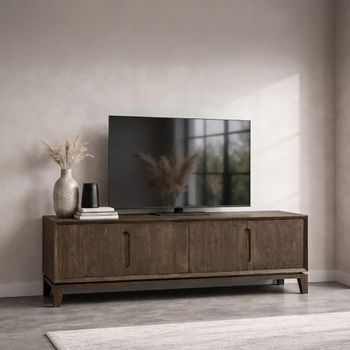 Cortez Malta Mango Wood 170cm 4 Door Medium TV Unit