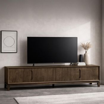 Cortez Malta Mango Wood 210cm 4 Door Large TV Unit