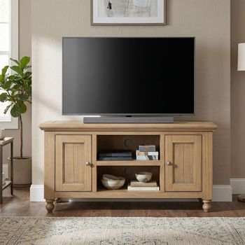 Chateau Standard Natural Rustic Pine 2 Door TV Unit