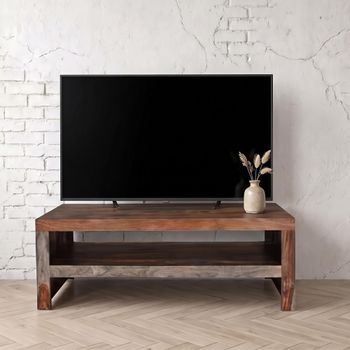 Cube Goa Petite Rustic Sheesham 110cm Compact TV Unit