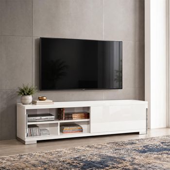 Asti Italian White Gloss 185cm TV Unit