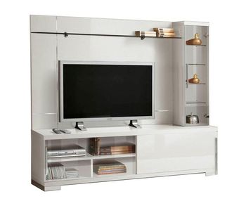 Asti Italian White Gloss 1 Door Extra Large TV Unit