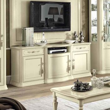 Torriani Italian Ivory 3 Door 2 Drawer Large TV Unit