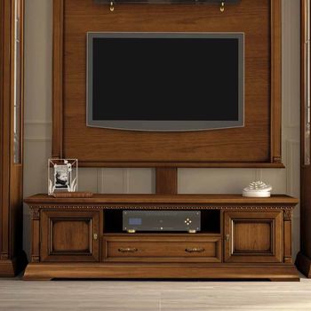 Treviso Italian Cherry Wood 2 Door 1 Drawer TV Unit