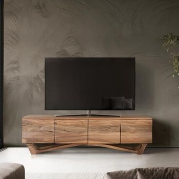 Hattie Acacia Wood 4 Door Large TV Unit