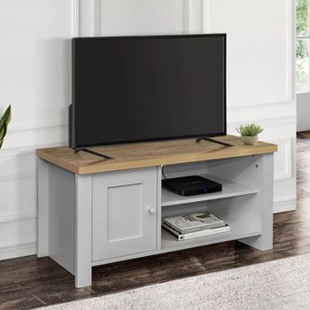 Highgate Grey Painted 1 Door TV Unit