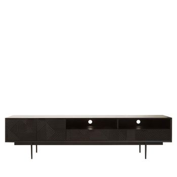 Jakara Black Wood 2 Door TV Unit