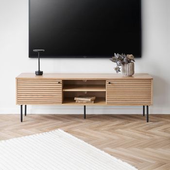 Kyoto Oak 150cm 2 Door Large Storage TV Unit