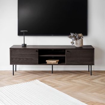 Kyoto Smoked Oak 150cm 2 Door Large Storage TV Unit