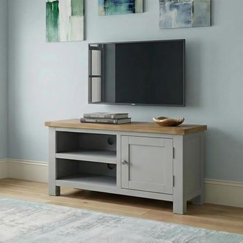 Lundy Grey Painted 90cm 1 Door TV Unit