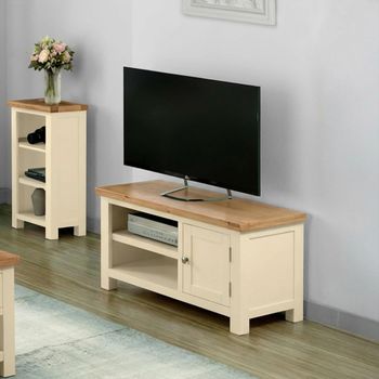 Lundy Ivory Painted 90cm 1 Door TV Unit