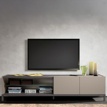 Modern Kali Taupe 2 Door TV Unit