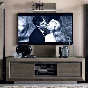 Elite Italian Silver Birch 2 Door TV Unit
