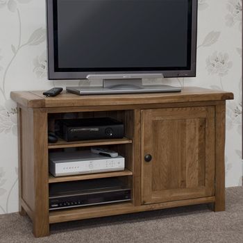 Rustic Oak 1 Door TV Unit