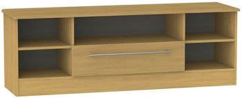 Sherwood Oak 145cm 1 Drawer Wide TV Unit