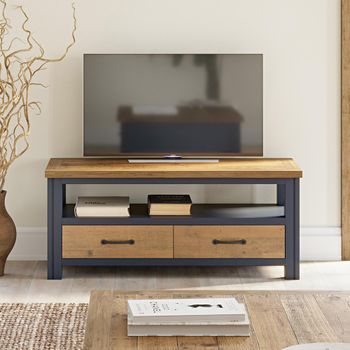 Splash Blue 110cm 2 Drawer TV Unit