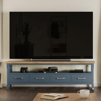 Signature Blue 180cm 4 Drawer TV Unit