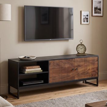 Venedocia Mango Wood 2 Door TV Unit