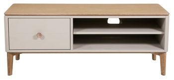 Marlow Cashmere Oak 120cm 1 Drawer Medium TV Unit