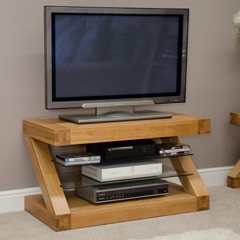Z Designer Oak TV Unit