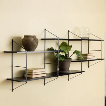 Belfast Black Wall Shelf