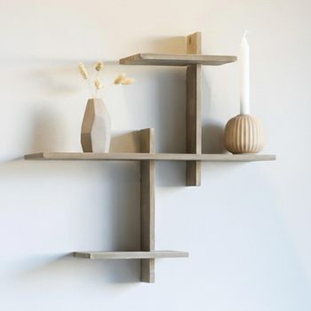 Gavi Natural Pinewood Wall Shelf