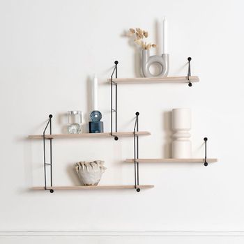 Harlem Natural Wood Wall Shelf