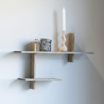 Ovada Natural Pinewood Wall Shelf
