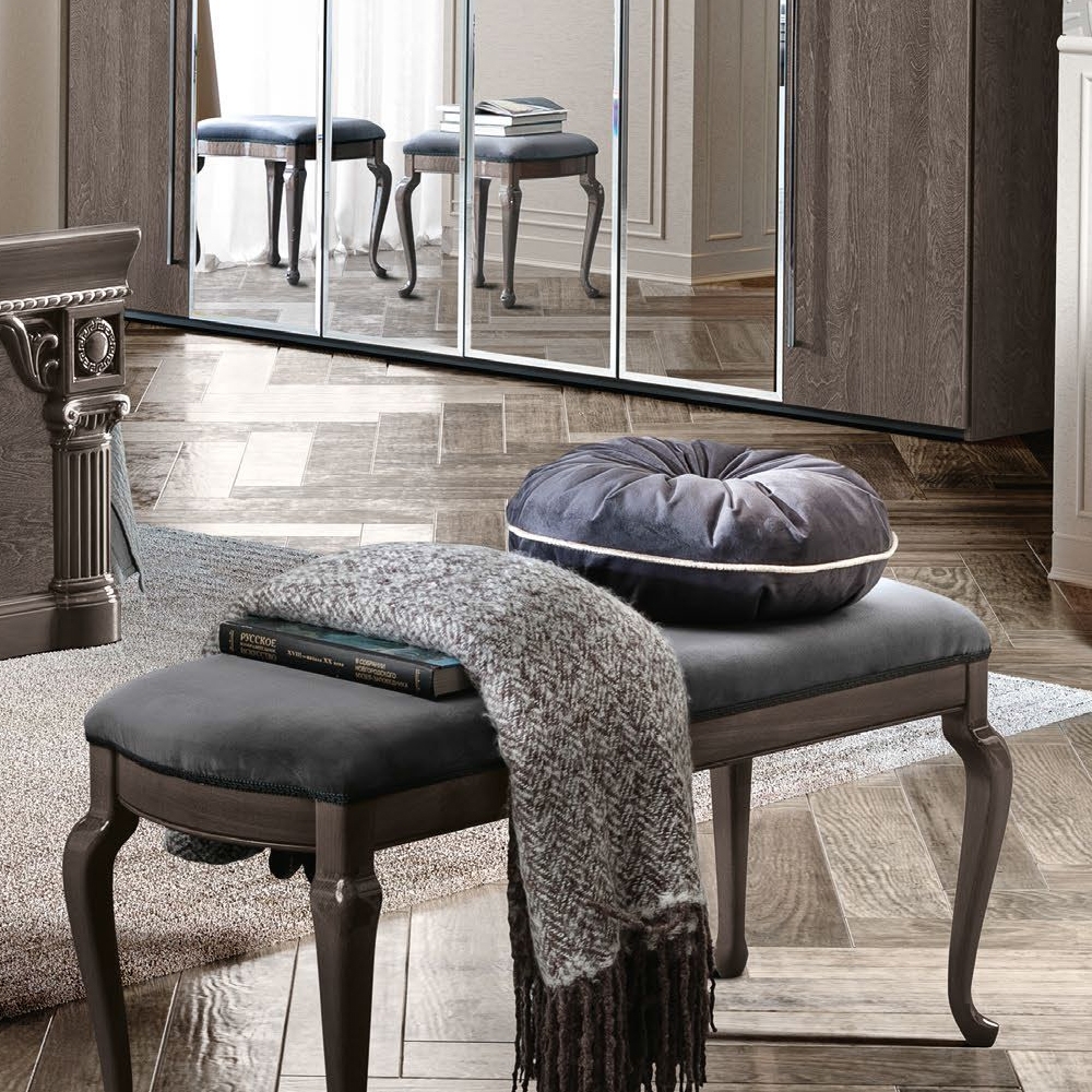 Nabucco Bench - Padded - Silver Birch