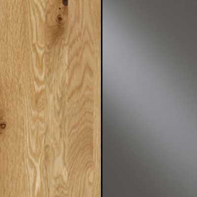 Semi Solid Oak with Havana Faux Leather 203