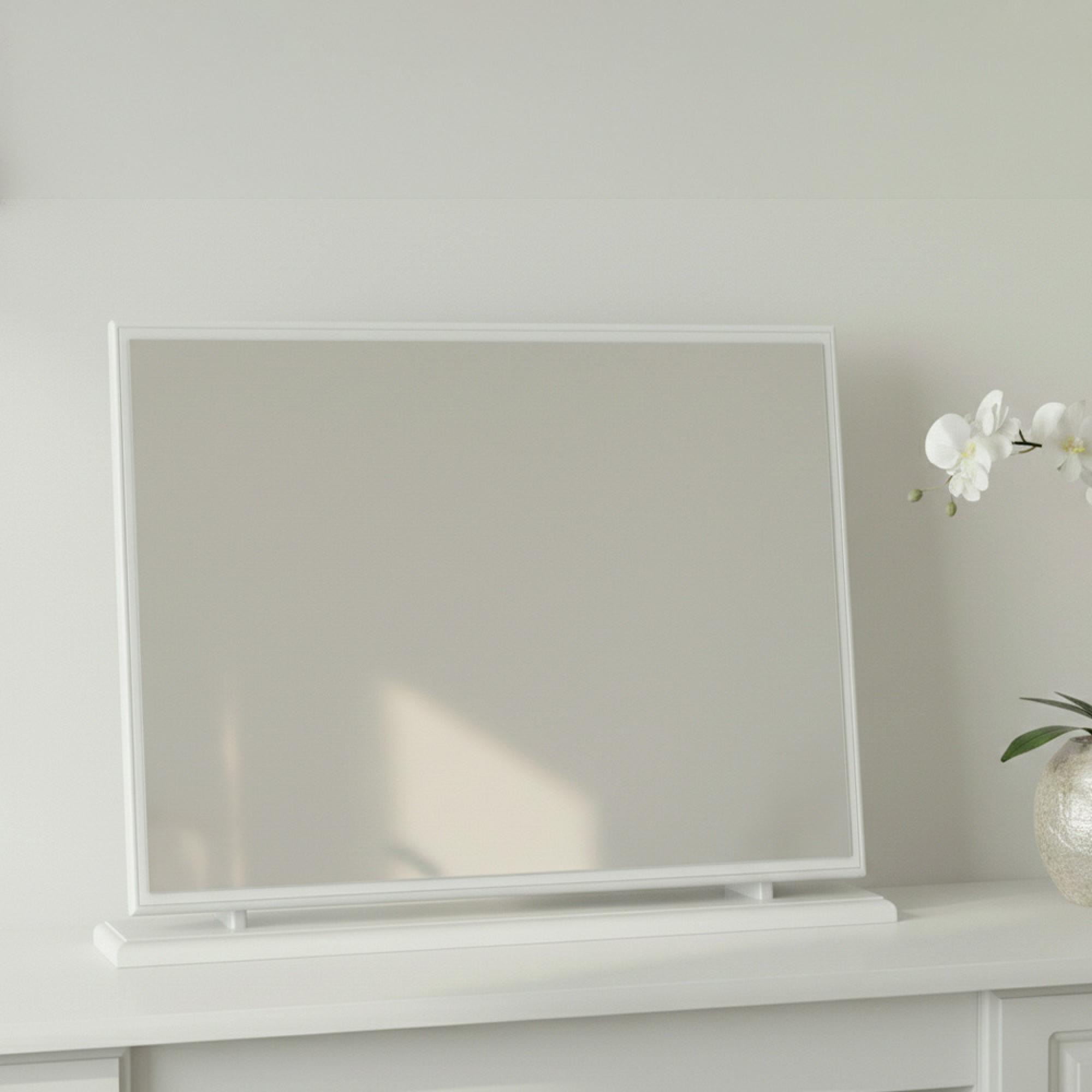 Pembroke Dressing Mirror - Large - White Gloss