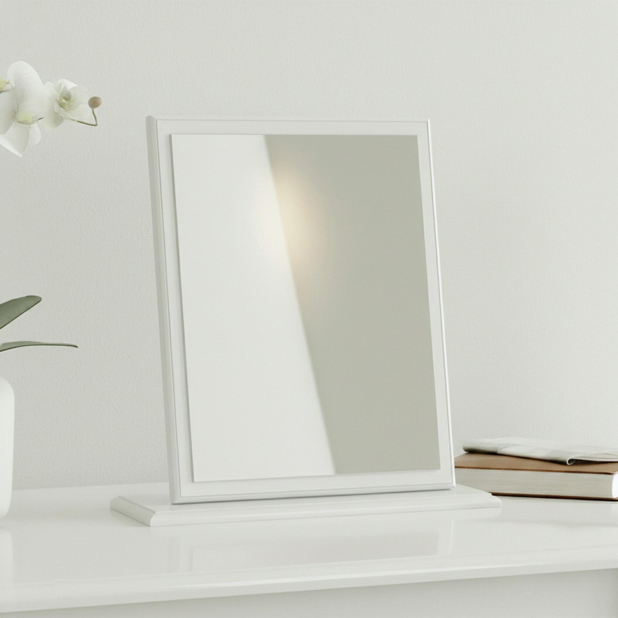 Pembroke Dressing Mirror - Small - White Gloss