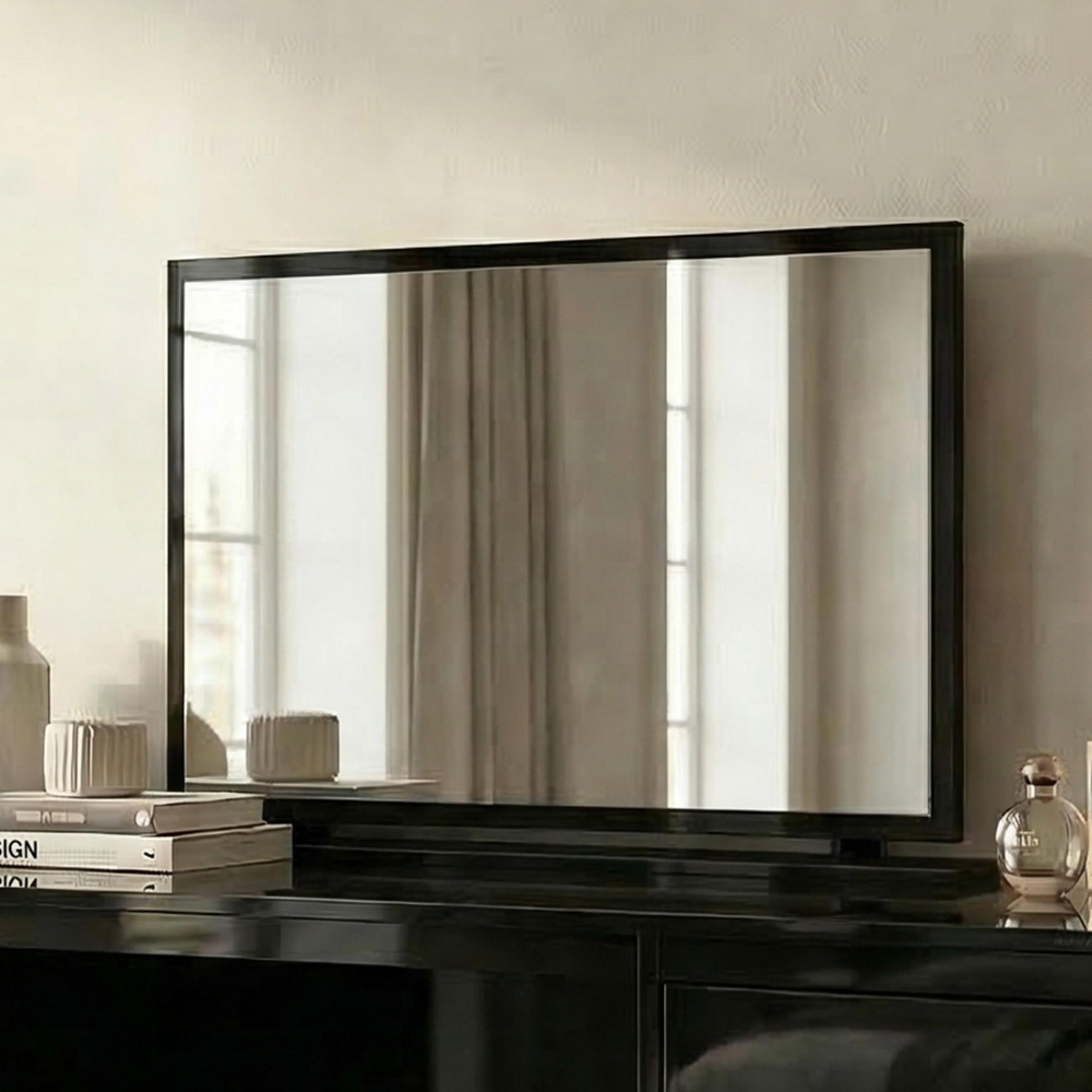 Monaco Dressing Mirror - Large - Black