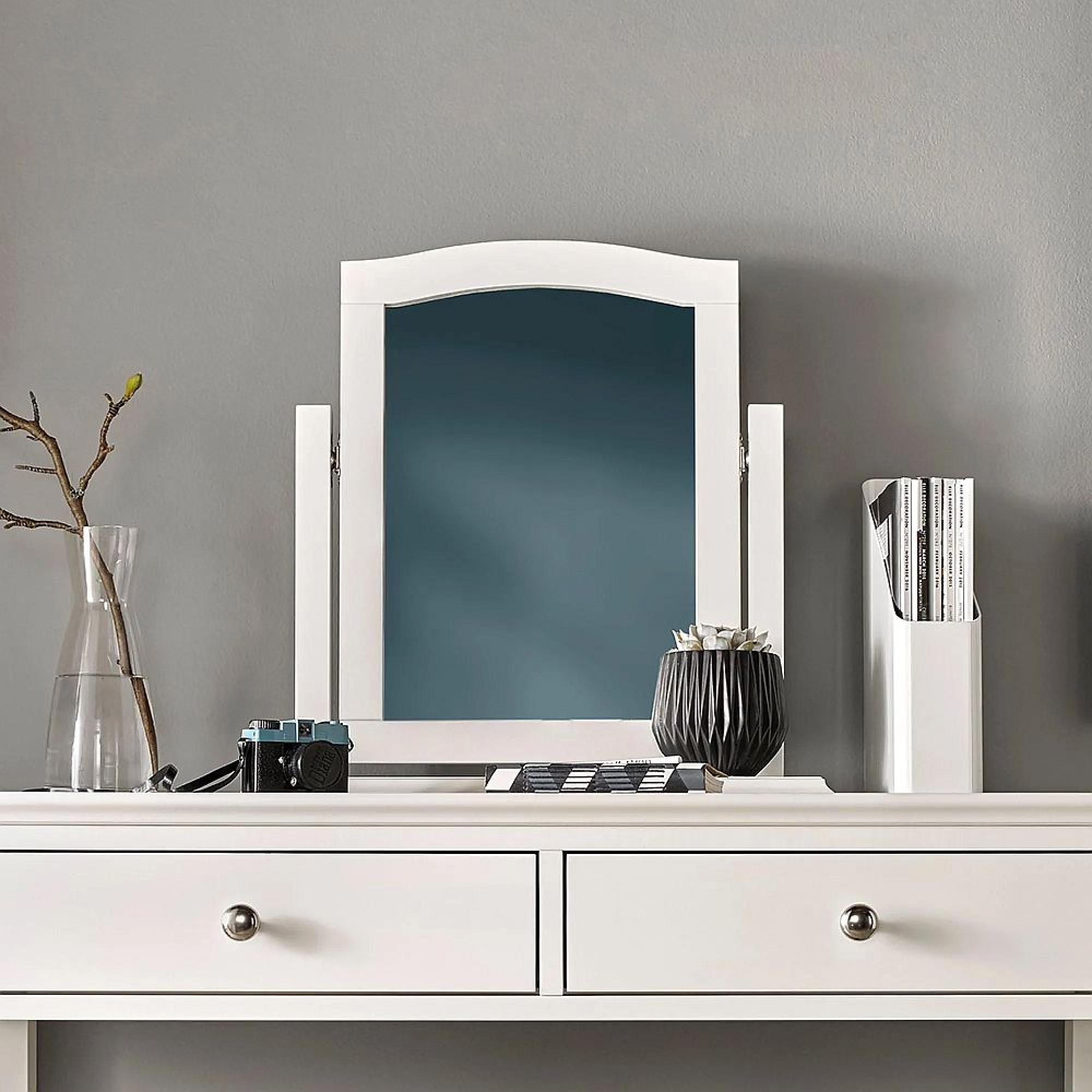 Clearance - Ashby White Vanity Mirror - FSS16994