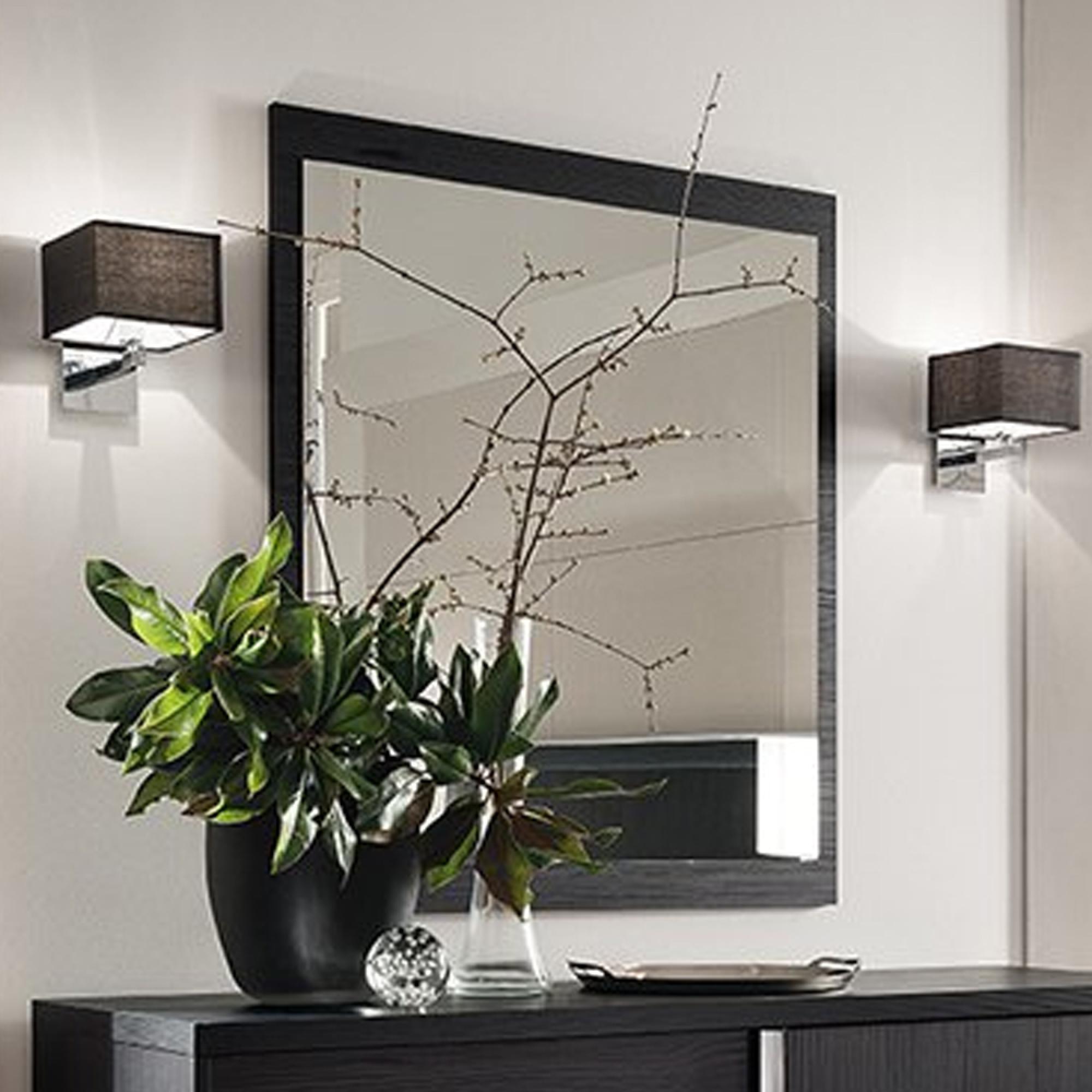 Etna Wall Mirror - Black Pine Eco Veneer
