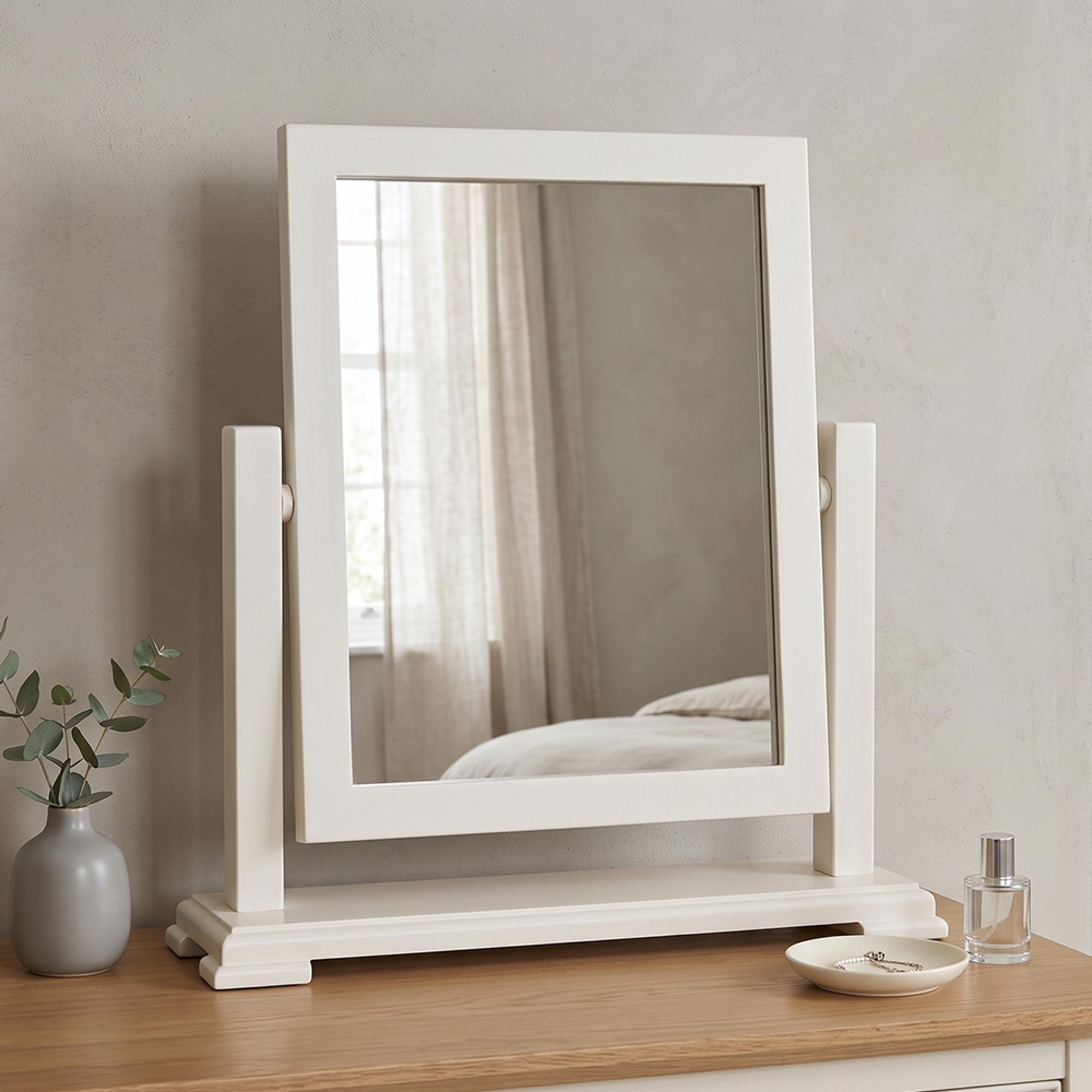 Melbourne White Painted Dressing Mirror