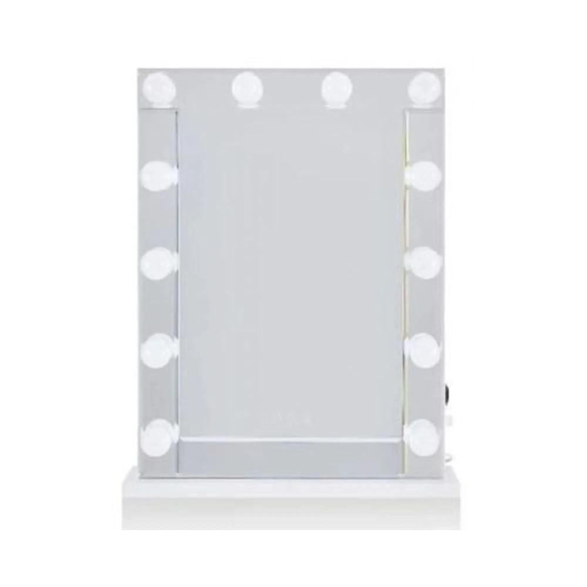 Clearance - Kirtland Dressing Mirror - with Lighting - 60cm x 120cm - White - A169