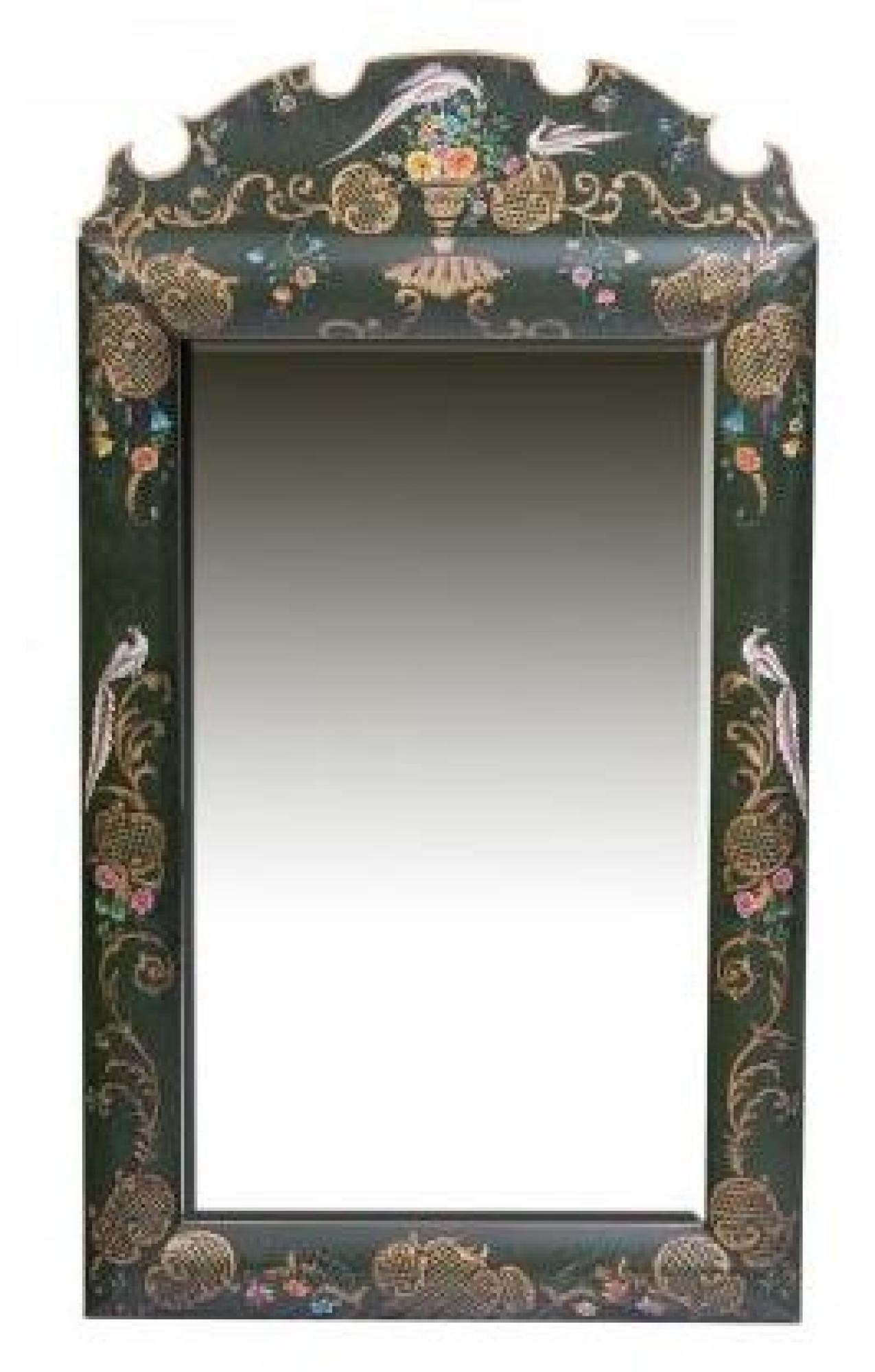Meerut Dressing Mirror - Fountain Design - Green